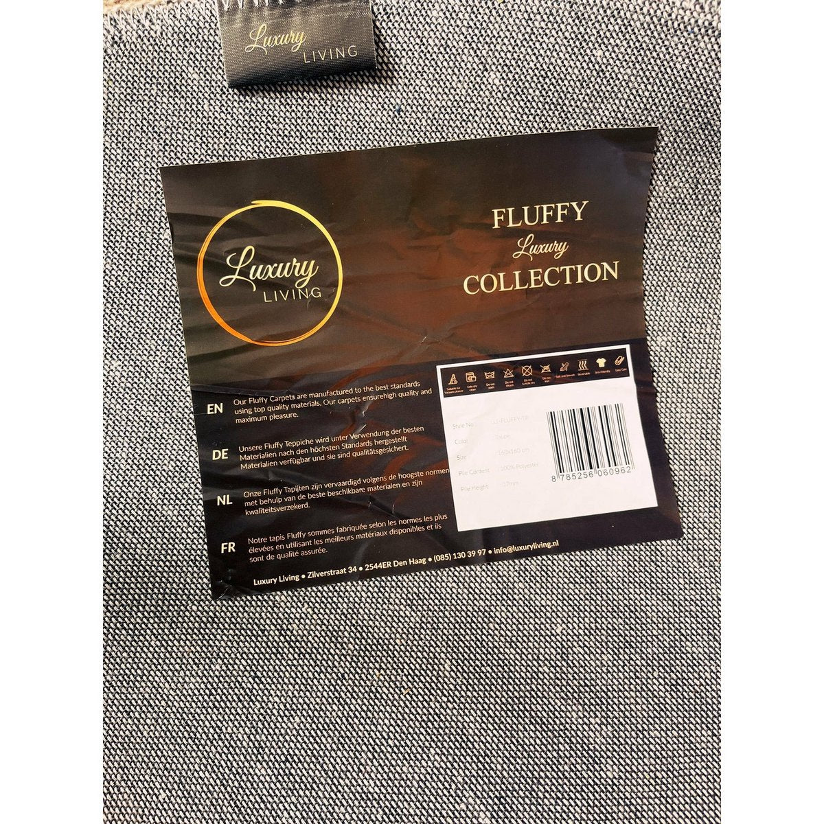 Fluffy Creme Rug 200x290 CM