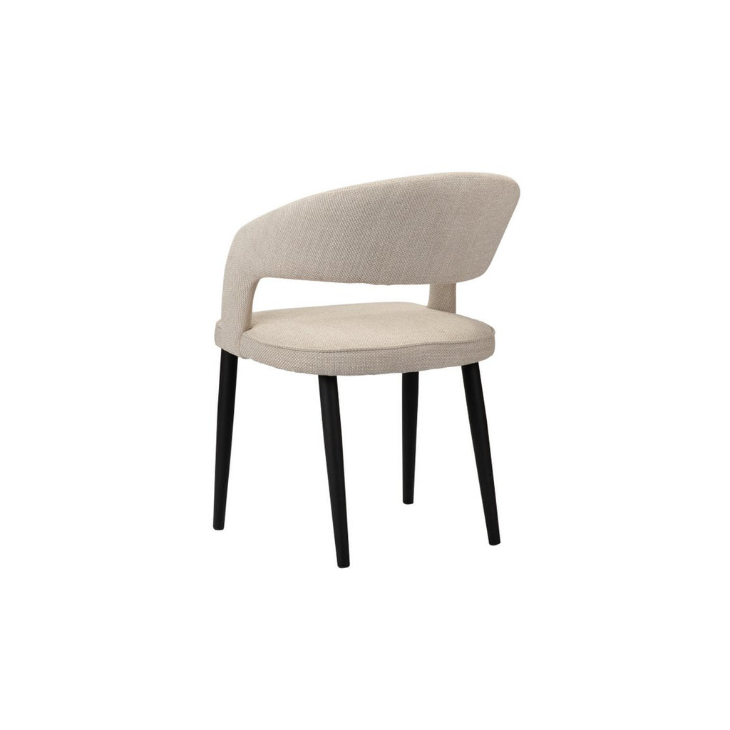Dining Chair Edo Bow Beige - set of 2