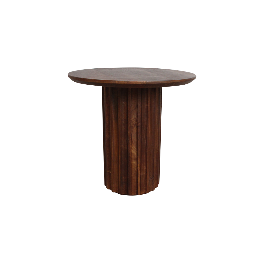 Bullnose bijzettafel bruin 50 cm