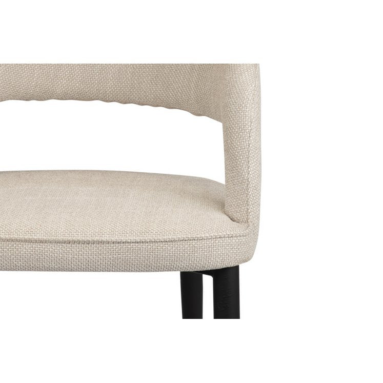 Dining Chair Edo Bow Beige - set of 2