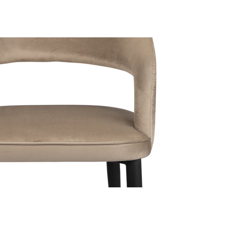 Dining Chair Edo Bow Sand White - set of 2