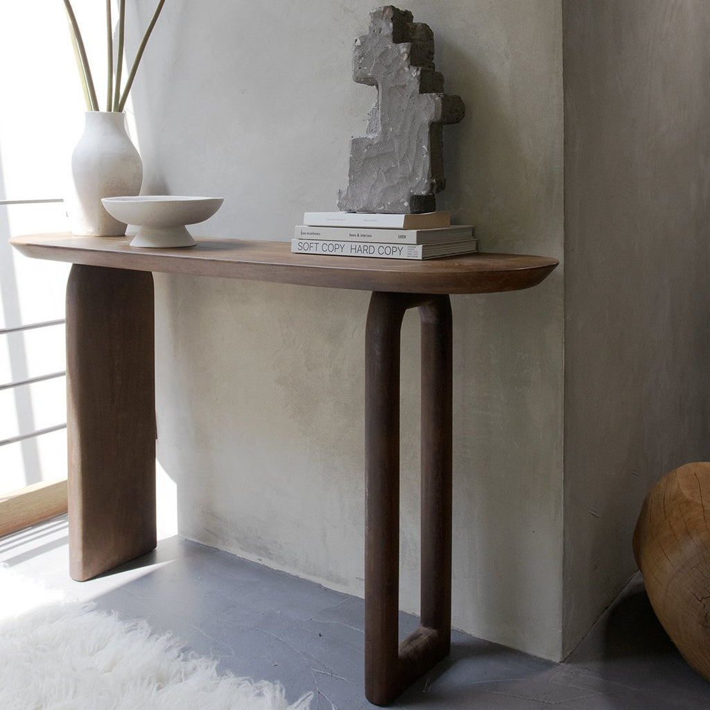 Bullnose consoletafel bruin