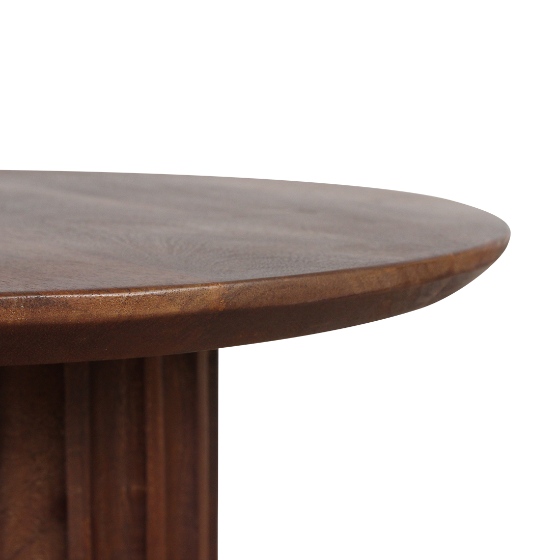 Bullnose bijzettafel bruin 50 cm