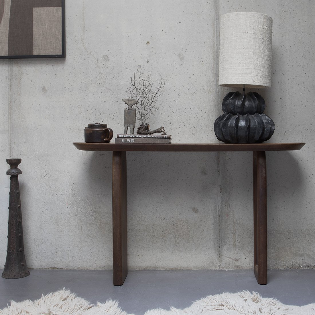 Bullnose consoletafel bruin