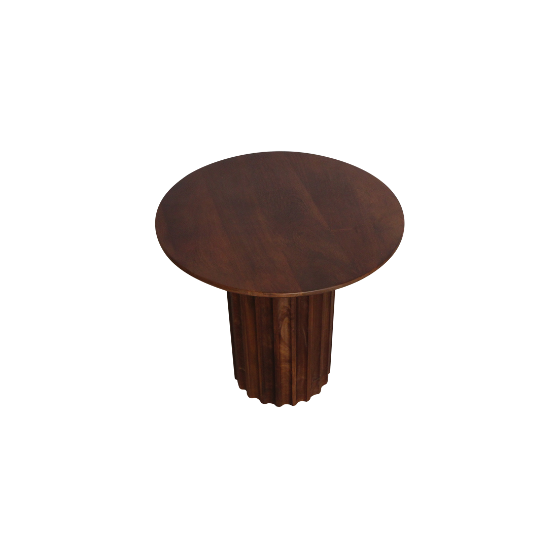 Bullnose bijzettafel bruin 50 cm